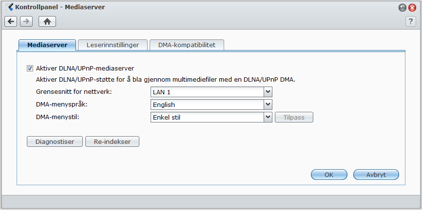 Kapittel Administrere mediaserver og itunestjeneste Kapittel 12: 12 USB Station 2 kan fungere som en multimediaserver på det lokale nettverket, og la datamaskiner (ved bruk av Windows Media Player