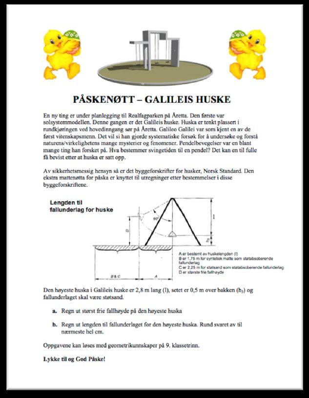 GALILEO GALILEIS HUSKE FYSIKK OG MATTE TIL HUSKA