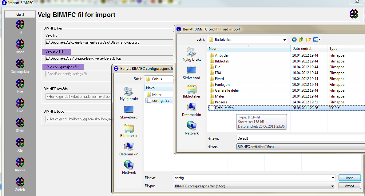 Det dukker selvfølgelig opp et sykt irriterende problem.. Prøver med 5 forskjellige IFC-filer lagret på "forskjellige måter", men uten hel. Kontakter Norconsult igjen!