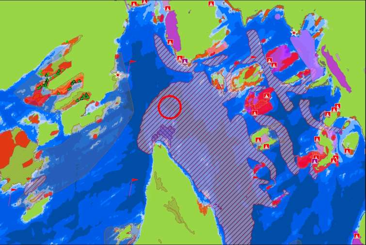 Manglende strømdata fordelt på døgn - tidevann