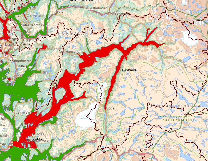 4.1.6 Kystvannforekomster i risiko Figur 33.