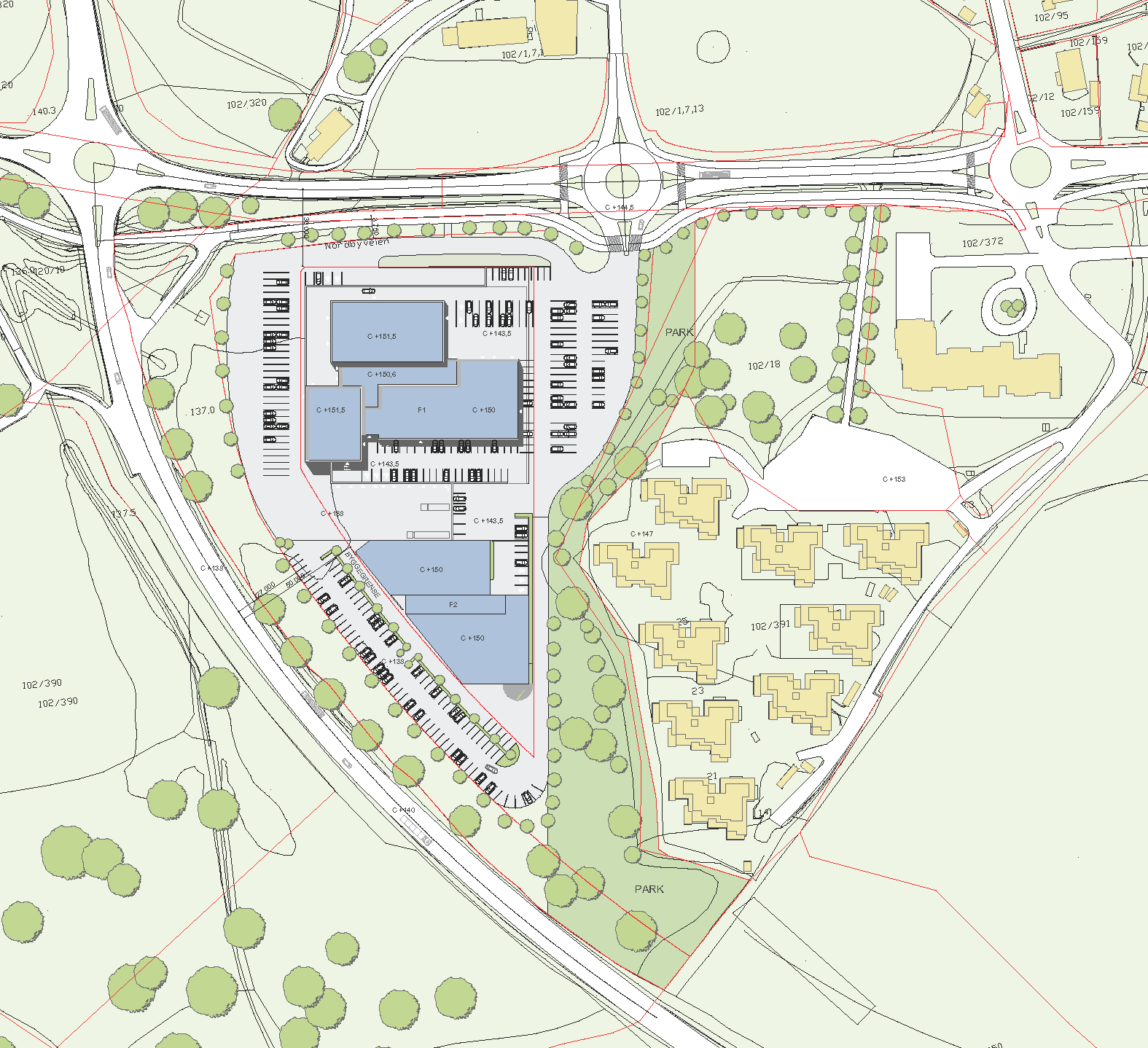 Etablering av tiltaket vil ikke endre støysituasjonen nevneverdig. Det er ikke forbundet støyende virksomheter til forslagets næringsformål.