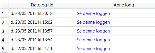 64 Lærerverktøyet Du kan nå se at ikonene for Lagre Logg og Slett Logg er blitt aktive. Klikk på Lagre logg hvis du vil lagre på USB-stikk eller annet sted på datamaskinen.