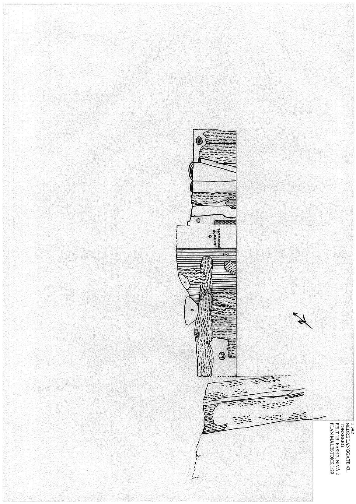 T 34B; felt 1B, fase 2, nivå 2. Tregulv K26 og K30.