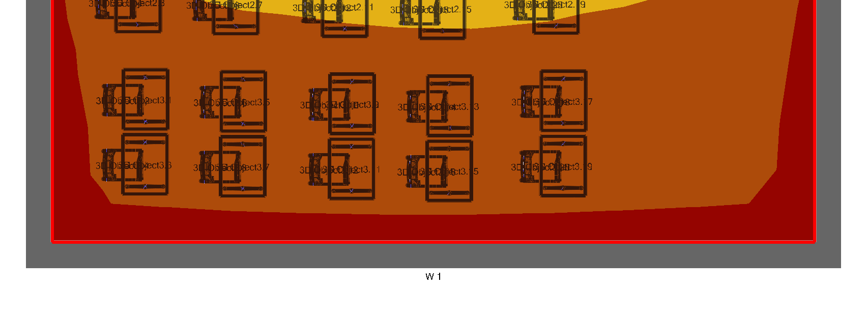 1.2 Calculation results, Klasserom 25% Glass 1.2.2 Pseudo colours (raytracing), Reference plane 1.