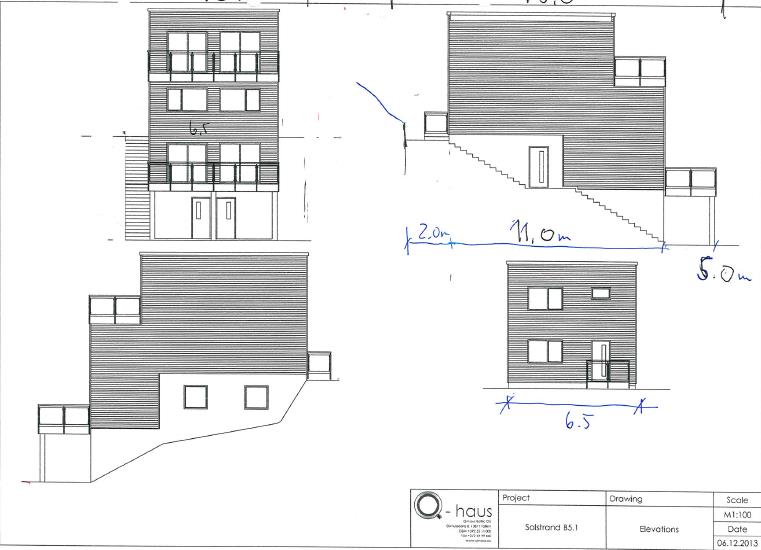 G. PLANLAGT BEBYGGELSE B.1.1 Angitt BRA i planen er basert på følgene 2 typer bygg: Type bygg A. Store bygg overside av vei, jfr tegning Q-haus B.