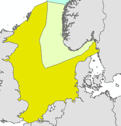 2.2 Geografisk avgrensning Kartleggingen tar for seg Nordsjøen slik avgrenset slik som vist i
