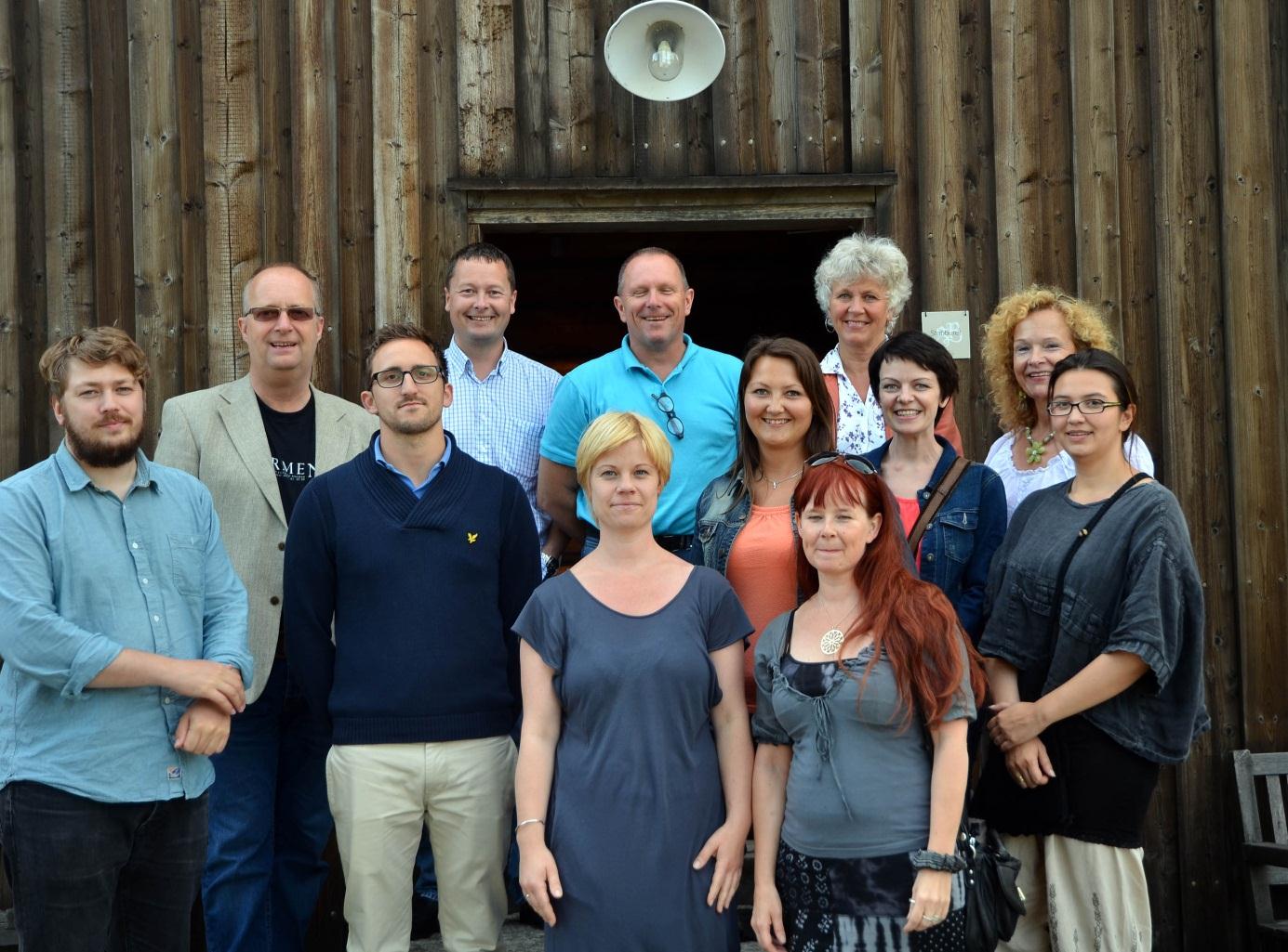 Deltakere i festgruppa Maya Nielsen, Sarpsborg kulturråd/opplev Fredrikstad (turistsjef) Trygve Sørli Sarping - tidl.