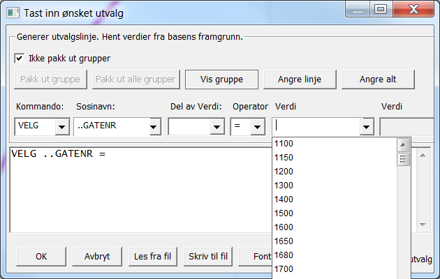 3. Kontrollerer at ingen foreslått ny geometri har KVALITET 82 : VELG..ENDRET_TYPE = N OG..KVALITET = 82 4. Kontrollerer at alle grupper med..endringsflagg også har ENDRET_TYPE VELG..ENDRINGSFLAGG OG.