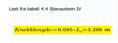 Stålsokk gir det beste tilfellet hvor søylens lengde som kan knekke reduseres med stålsokkens høyde som er 1,2m. Dette fører til et tverrsnitt på 420x430mm.