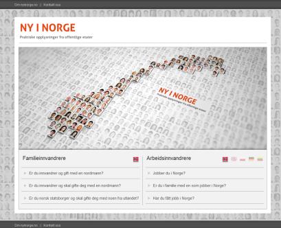 Ny i Norge startpakke for arbeidsinnvandrere Gir nyankomne arbeidsinnvandrere og deres familiemedlemmer praktisk informasjon om lover og regler, rettigheter og plikter.