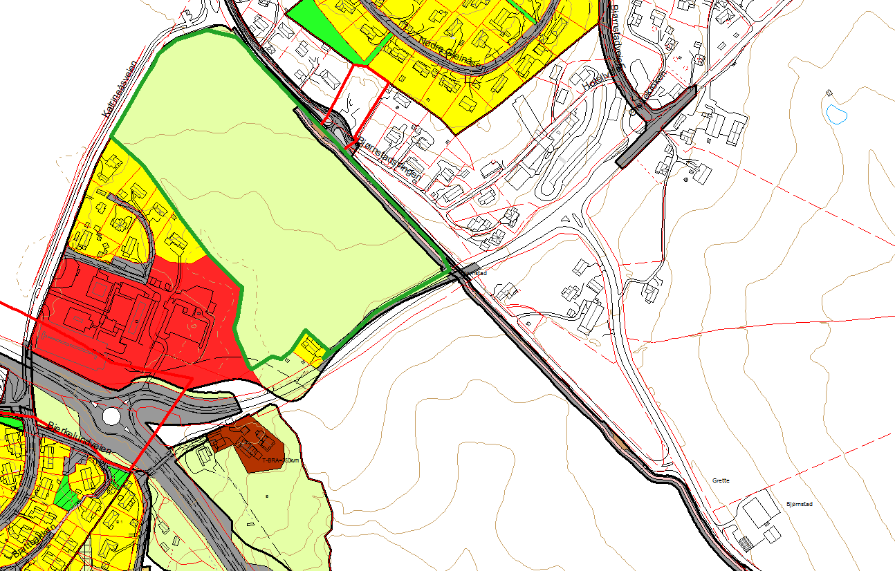 Reguleringsplanen: Bakgrunn og innramming: Vårt planfaglige fundament bygger på en fortettingsstrategi av to tomter på ca 74,5 daa i tilknytning til Røyken rådhus.