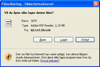 Velg riktig kontraktsnummer og klikk Generer Rapport. Miljørapporten blir nå laget som en pdf-fil som du kan laste ned. Denne er tilgjengelig bare en kort stund, så klikk ganske raskt på Last ned.