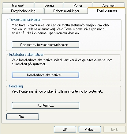 5 Angi maskinnavnet eller TCP/IP-adressen. 6 Velg På for å aktivere toveiskommunikasjon. 7 Klikk på OK. Toveiskommunikasjon er aktivert.