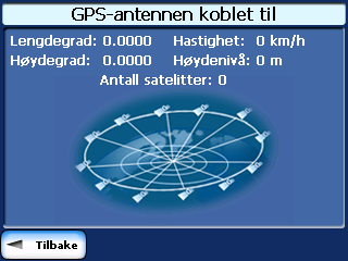 Figur 21 Sette Rask navigering sted 5.3 GPS-signal Destinator bruker GPS-mottakeren for å finne din plassering.