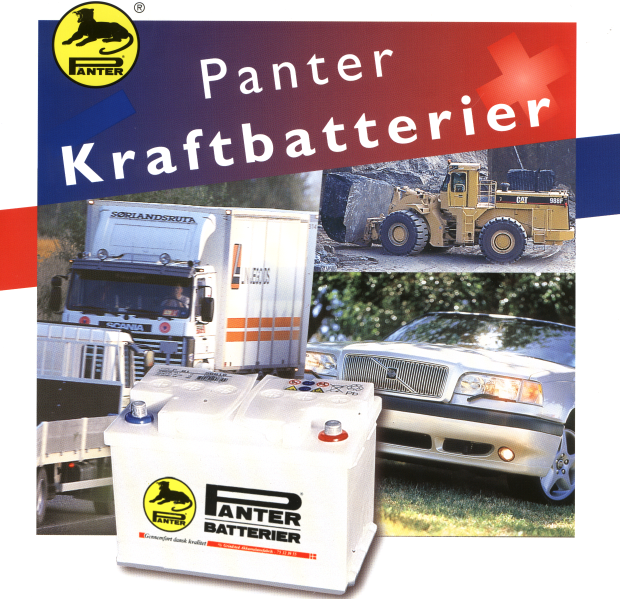 Panter batterier produseres av AS Grindsted Akkumulatorfabrikk I Danmark.