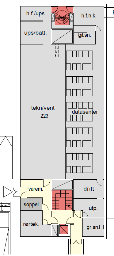 Apotek Planløsning for apoteket er basert på nytt romprogram utarbeidet av SINTEF. Dette dekker også en halv etasje med medisinproduksjon og tilhørende sykehusdistribusjon.