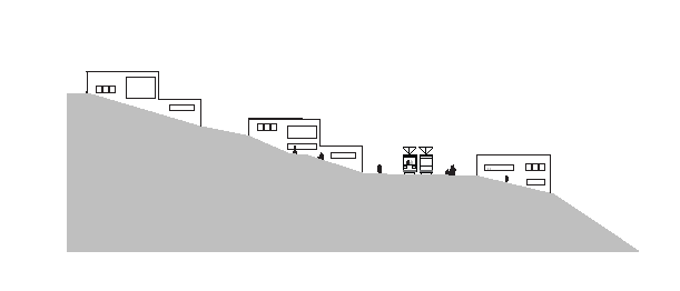 Landskapsmessige forhold Det foreslåtte utbyggingsområdet på Vedafjell byr på store topografiske utfordringer med hensyn til stigning- og solforhold.