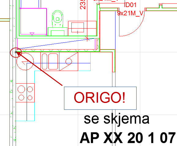 DWG underlag Til dette prosjektet er det utlevert dwg underlag.