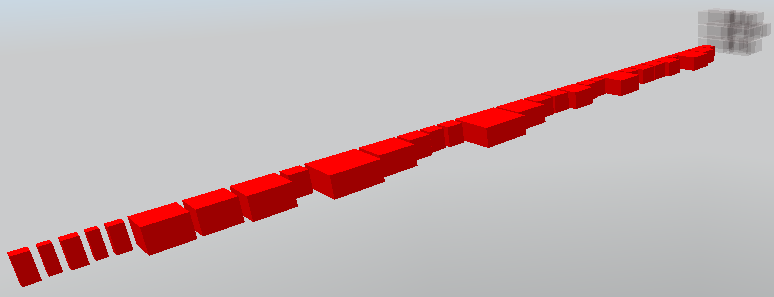 Her er alle rommene fordelt ut etter romlisten i drofus Jeg lagrer så dette som en IFC fil, som jeg da åpner i Solibri Etter som jeg har skjønt det, kan man videre åpne denne IFC filen i ArchiCAD og