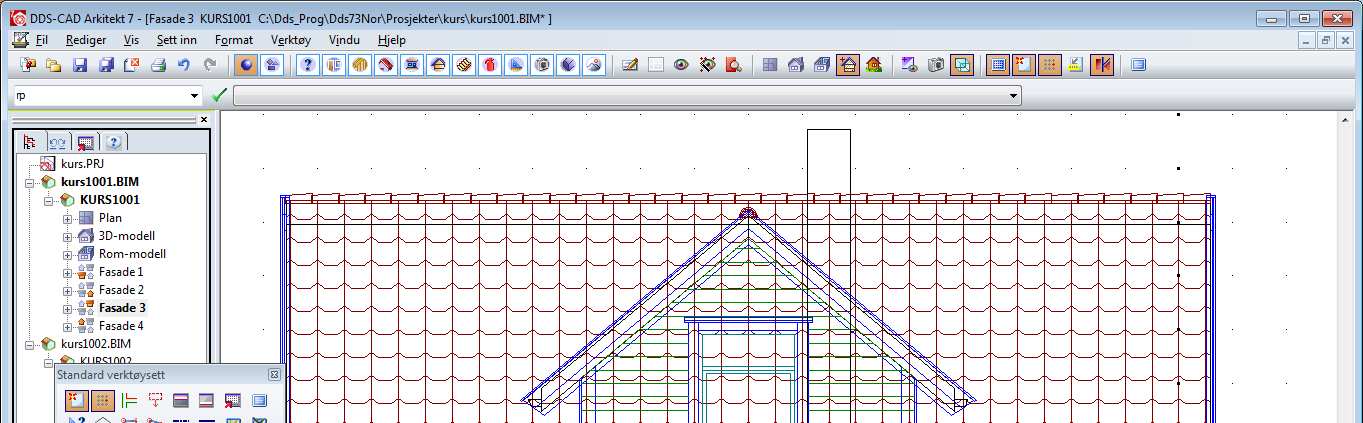 4... Kapittel 7 19.07.2012 Pipe, trapp og innredning DDS-CAD Arkitekt Byggmester - innføring versjon 7 Aksepter verdiene ved å trykke [OK].