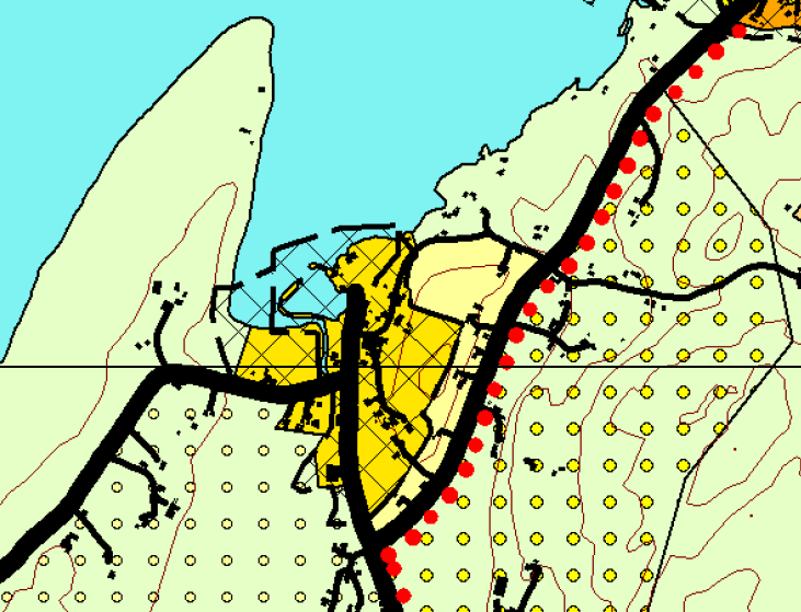 2 Intensjon / bakgrunn Ved revidering av kommuneplanens arealdel i 2007 ble det gjennomført en vurdering av lokalisering for ny boligbebyggelse på Kjerknesvågen.