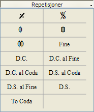 For å legge til et pustetegn, dra et av symbolene fra pustetegn-paletten til en note i notearket. Pustetegnet blir plassert etter noten. I versjon 0.9.