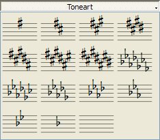 Taktstrek over flere notesystem (grand staff) For å utvide en taktstrek til å spenne over flere notesystem, dobbeltklikk på en taktstrek for å redigere den (se Redigeringsmodus).