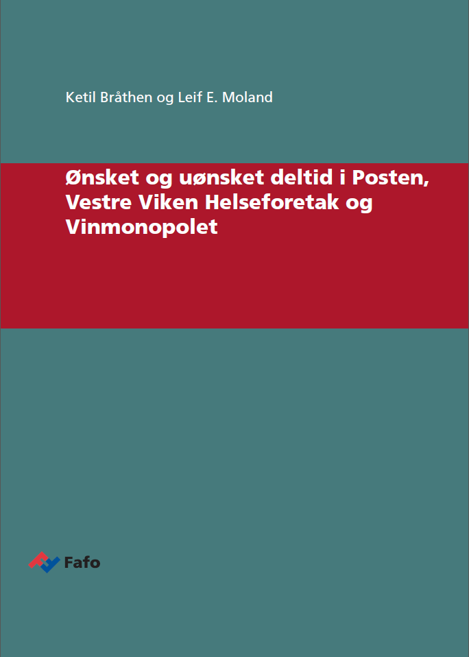 Problemstillinger 1. Hvor mange jobber deltid i Posten, Vestre Viken og Vinmonopolet? 2. Hvorfor gjør de det? 3. Hva gjør det med dem? 4.