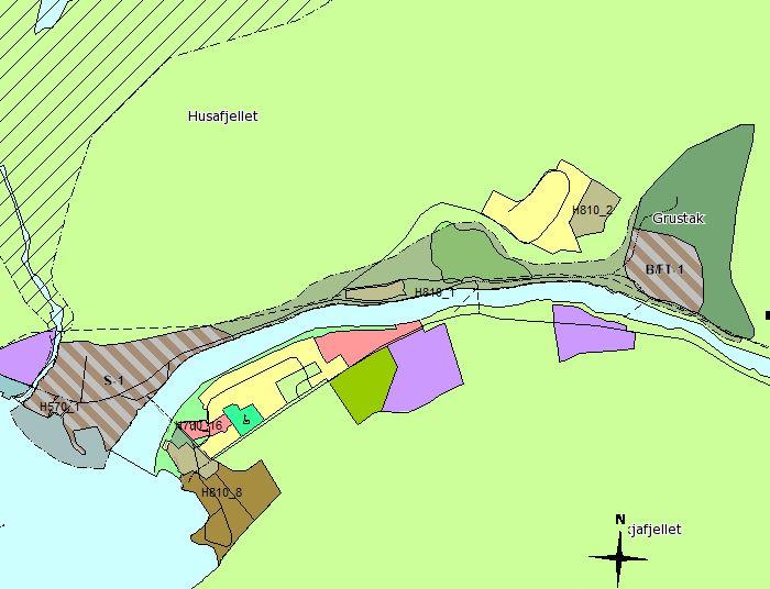 Kommuneplan Modalen 2015-2026 Arealdelen planomtale 5 Presentasjon av ny arealbruk Detaljeringssone (H910) Denne sona omfattar planområdet for reguleringsplan for bustader og barnehage ved Øvre