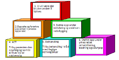 Byggestenene i FACT-modellen: 2.2 FACT i Norge En av grunnleggerne av FACT-modellen, J. Remmers van Veldhuizen, presenterte modellen på en konferanse i regi av Helsedirektoratet desember 2012.