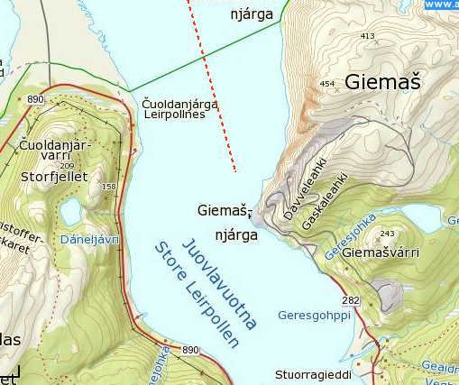 Oversikt over hoved- og bileder i Tana Farleder i Tanafjorden