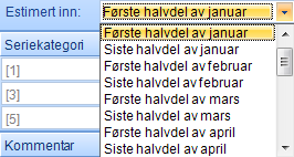 Andre visningsvalg er å vise/skjule undergrupper av avtaler, vise tallene i prosent, og vise/skjule egne avtaler (som ikke er knyttet til ytelseskode).