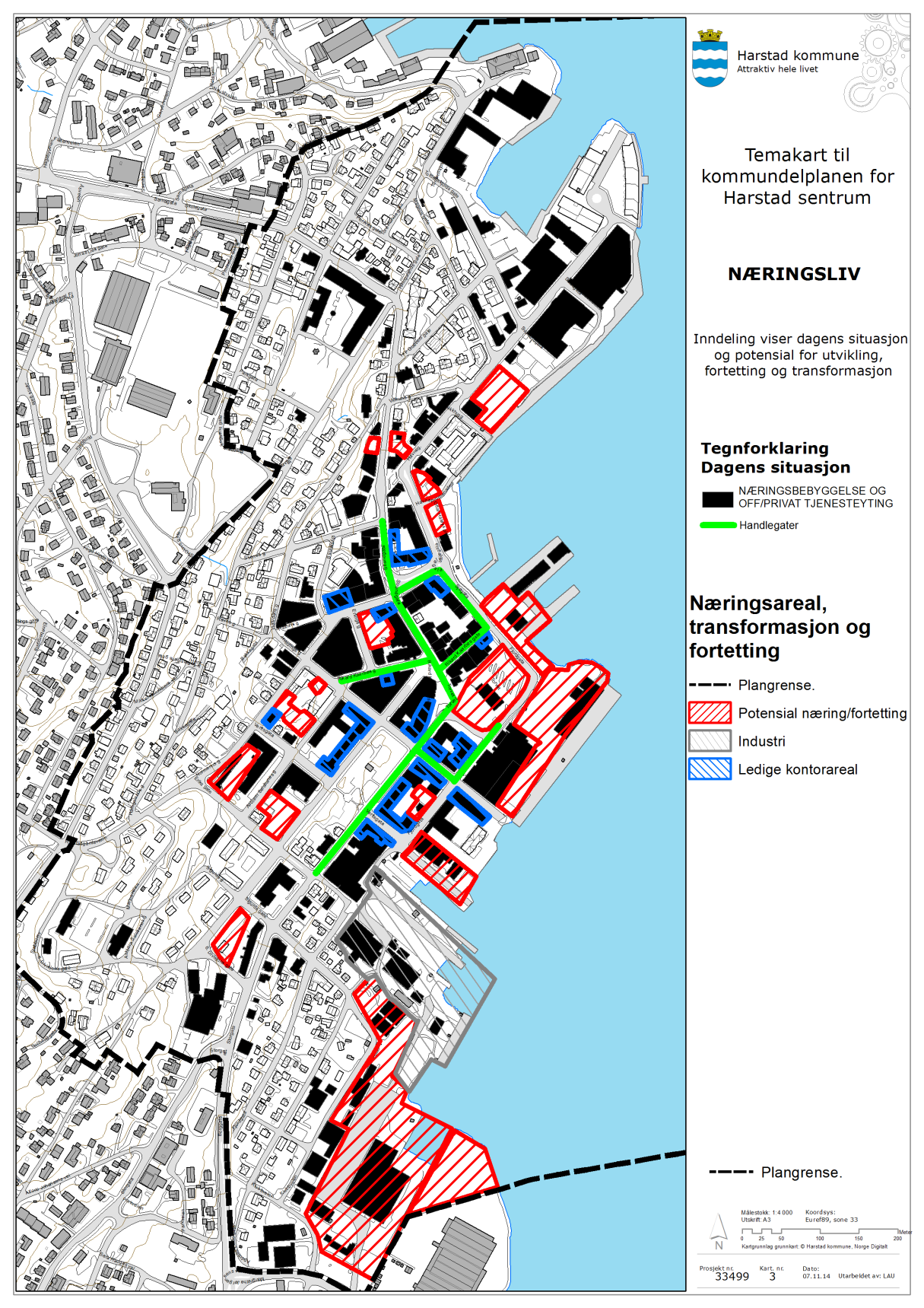 Sentrumsplan for Harstad. Planbeskrivelse Kart 4.