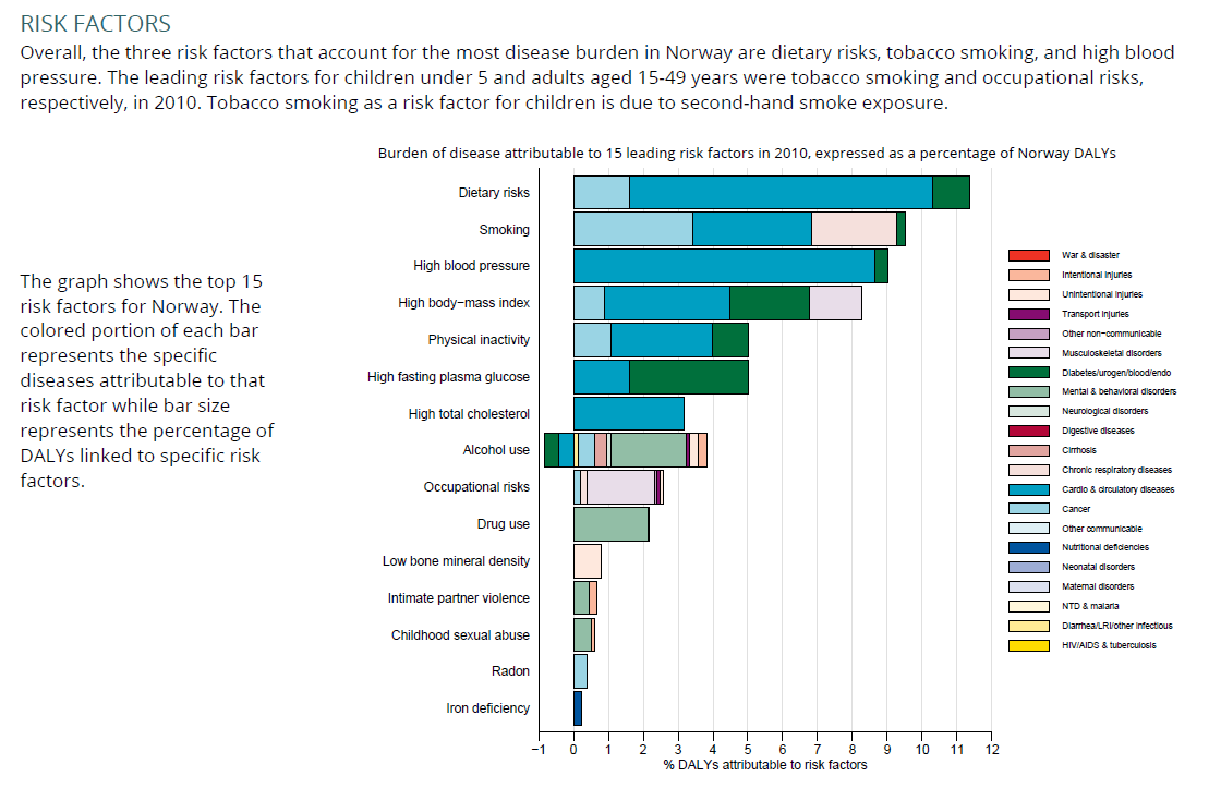 Risikofaktorer for sykdomsbyrde i