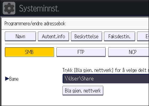 6. Skanning 19. Trykk på [Avsl.]. Hvis tilkoblingstesten ikke er vellykket, må du kontrollere innstillingene og prøve på nytt. 20. Trykk på [OK]. 21. Trykk på [Avsl.]. 22.