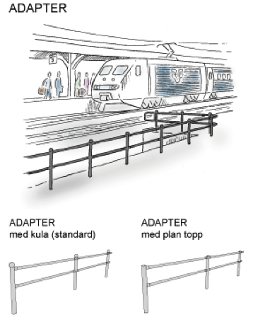 ADAPTER rekkverk REKKVERK ADAPTER rekkverk Adapter er et stabilt gjerde som gir god beskyttelse samtidig som det smelter inn som en naturlig del av utemiljøet.