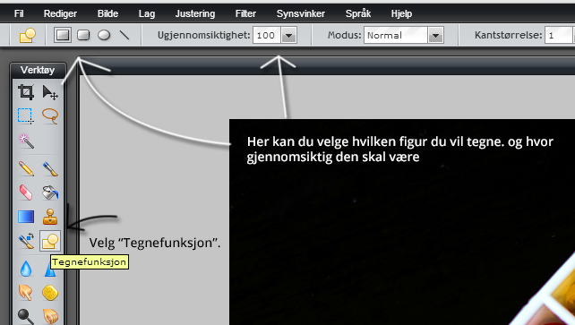 80% vil du få en diskre effekt der man kan skimte bildet