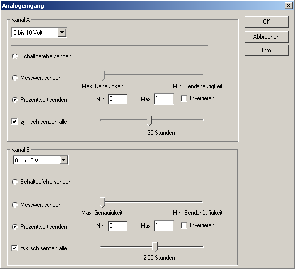 112 Moeller RF-System - Help I dette tilfellet sendes den direkte målte verdien (0-100%) til en dimme-aktuator eller en anal aktuator.