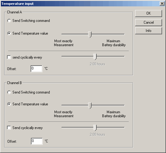 58 Moeller RF-System - Help Ved å velge Send temperaturverdi sendes den målte temperaturen til Home Manager.