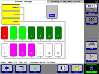 5. Bruk 5.3.2 Starte et program Fig. 67 Fig. 68 Trykk START for å starte programmet. Trykk OK for å bekrefte det påfølgende spørsmålet. NUMBER OF BLOCKS må legges inn dersom RMS er aktivert.