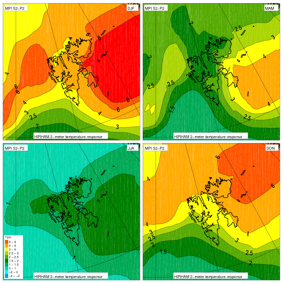 temperaturøkningene forventes.