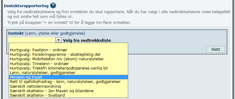 14.2 Innrapportering av pensjon og trygd 14.2.1 Kontantytelser Med kontantytelse menes: Enhver økonomisk fordel som ytes i kontante penger, sjekker eller lignende betalingsmidler, herunder