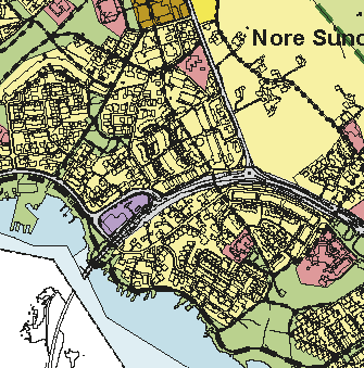 16 2.2 Kommunale planer 2.2.1 Kommuneplan for Stavanger kommune Kommuneplanens arealdel for Stavanger kommune 2006-2021 viser at området mellom Hafrsfjord bru og Sundekrossen i stor grad er avsatt til boligbebyggelse.