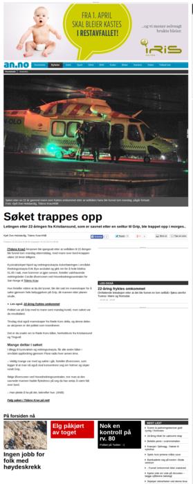 Søket trappes opp Avisa Nordland, 25.03.2014 06:16 Aleksander Ramberg Publisert på nett. Profil: Elektronikkbransjen i media.
