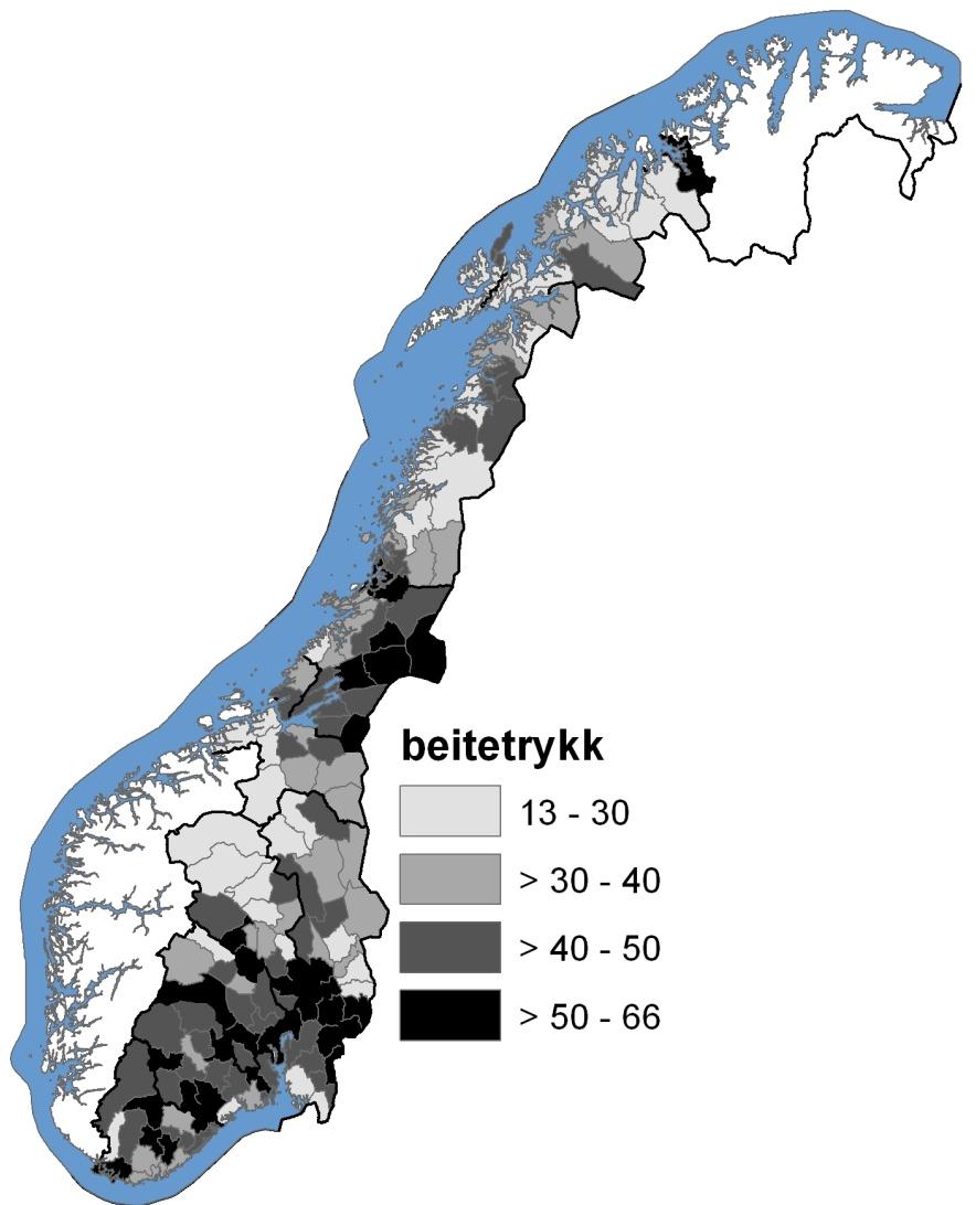 på ROS (41 %) enn på Lauv (17 %) og Furu (23 %) Mindre