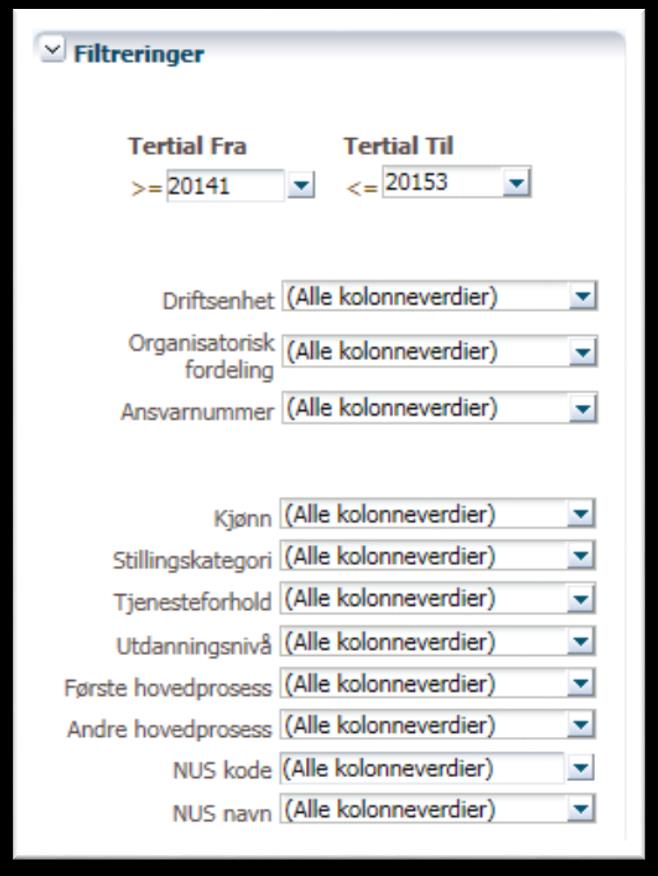 BI@HR Bemanningstall klare presise definisjoner Historikk fra 2003 Omforente og presise