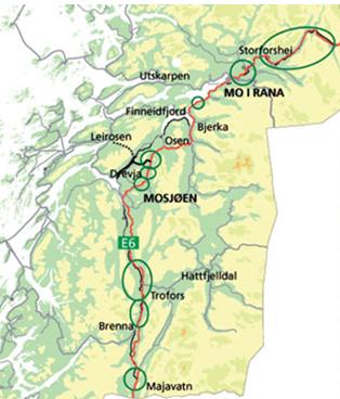 Havn: Alstahaug havnevesen KF (Sandnessjøen) og Mosjøen Havn KF. Kilde: Godsstrømmer og godstransport på Helgeland, Transportutvikling AS, 2011.