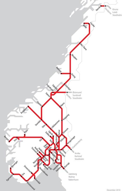 miljøbelastning og kostnad pr tonnkilometer Erstatter mellom 1,2 og 1,5 vanlige