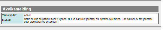 Meldingen kom fram OK, men ble deretter avvist!